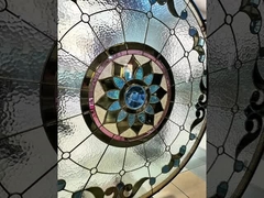 8 밀리미터 교회 건축학 스테인드 글라스 예술 윈도우 패널 장식적 유리 맞춘 패턴