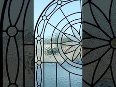 교회 유리 원형 전통 스테인드글라스 창문